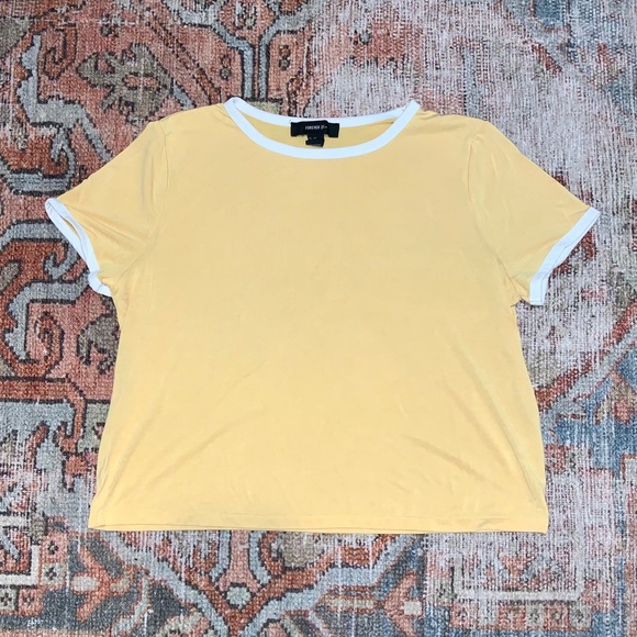 Forever 21 Tops - Yellow Basic Top